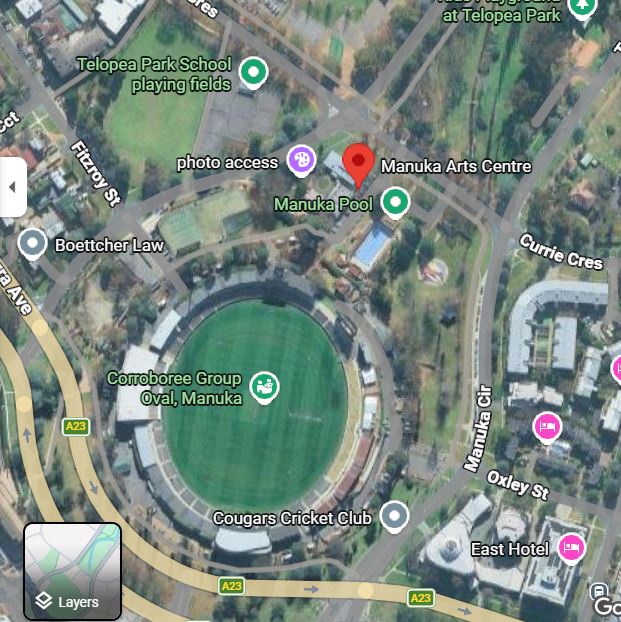 Manuka Arts Centre location map